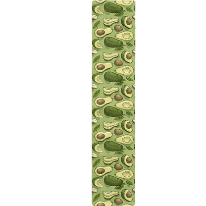Cartoon Avocado Pattern Print Table Runner