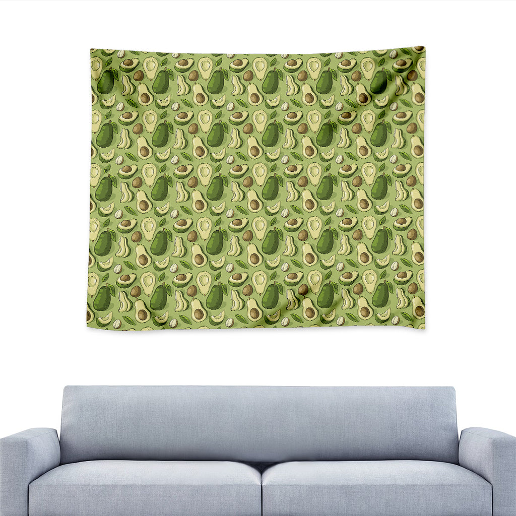 Cartoon Avocado Pattern Print Tapestry