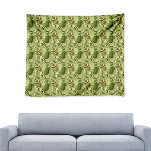 Cartoon Avocado Pattern Print Tapestry