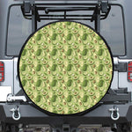 Cartoon Avocado Pattern Print Tire Cover