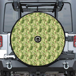 Cartoon Avocado Pattern Print Tire Cover With Camera Hole