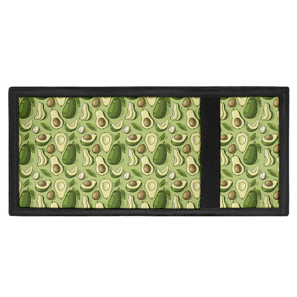 Cartoon Avocado Pattern Print Trifold Wallet