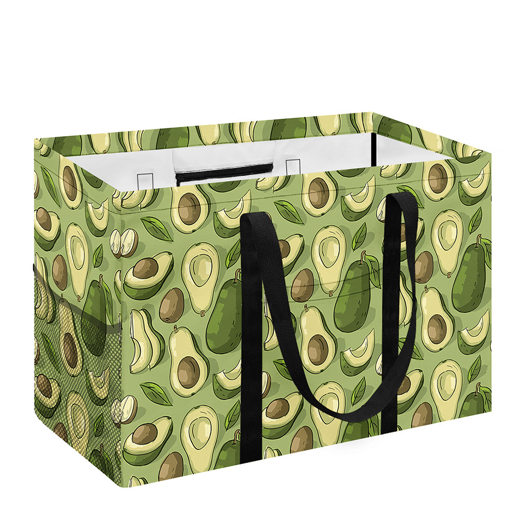 Cartoon Avocado Pattern Print Utility Tote Bag