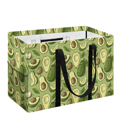 Cartoon Avocado Pattern Print Utility Tote Bag
