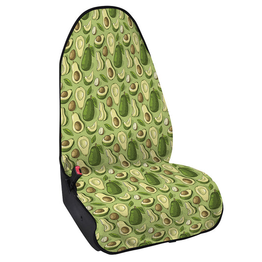 Cartoon Avocado Pattern Print Waterproof Car Seat Cover