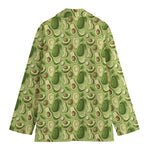 Cartoon Avocado Pattern Print Women's Blazer