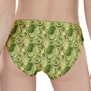 Cartoon Avocado Pattern Print Women's Panties