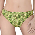 Cartoon Avocado Pattern Print Women's Thong