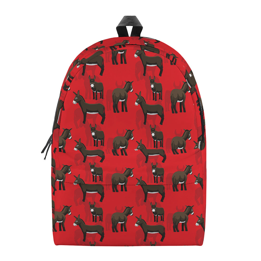 Cartoon Balearic Donkey Pattern Print Backpack