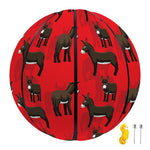 Cartoon Balearic Donkey Pattern Print Basketball