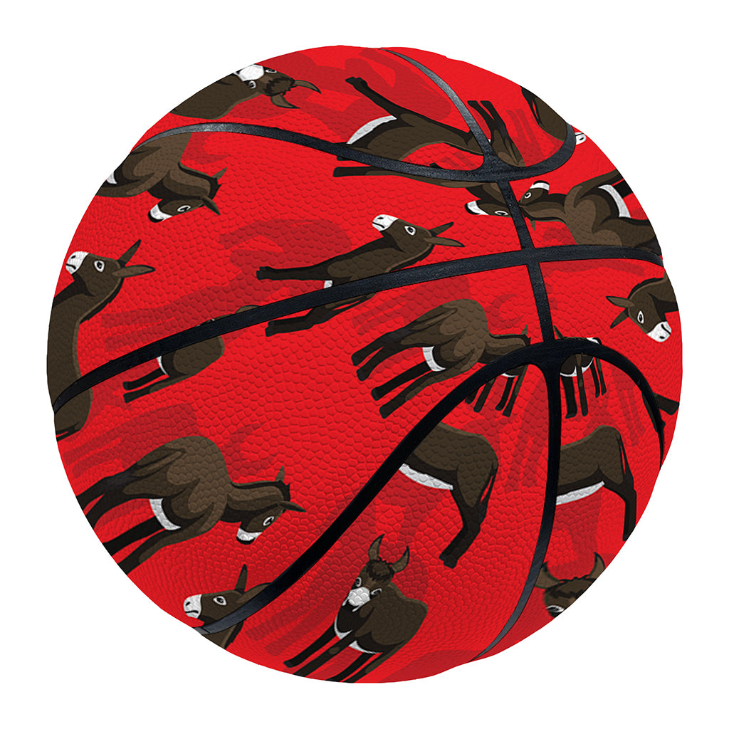 Cartoon Balearic Donkey Pattern Print Basketball
