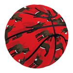 Cartoon Balearic Donkey Pattern Print Basketball