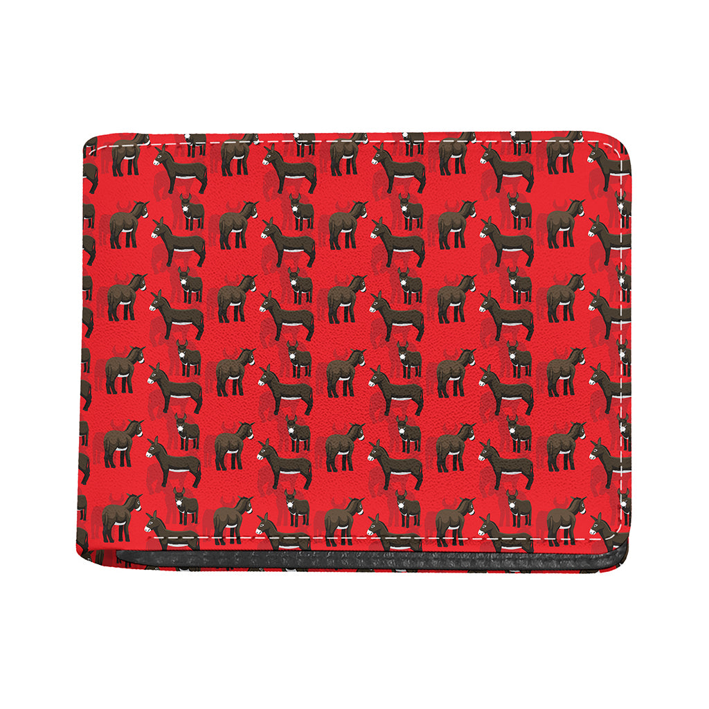Cartoon Balearic Donkey Pattern Print Bifold Wallet