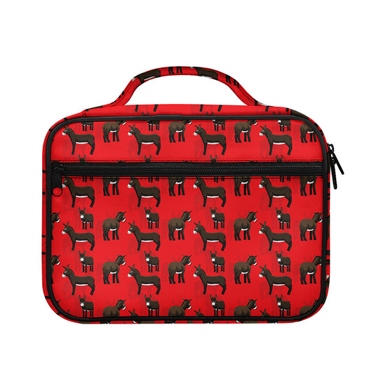 Cartoon Balearic Donkey Pattern Print Briefcase Bible Bag
