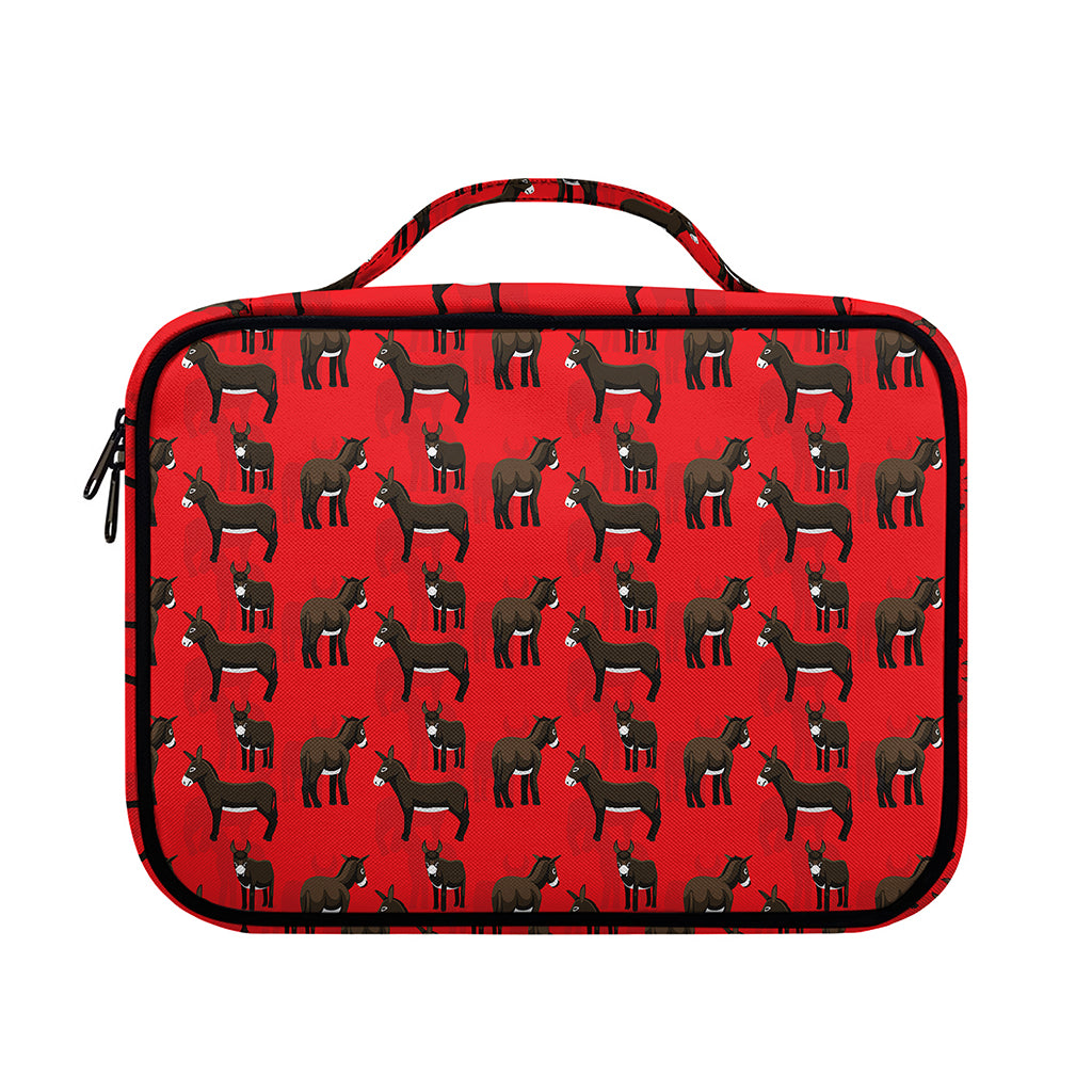Cartoon Balearic Donkey Pattern Print Briefcase Bible Bag
