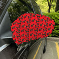 Cartoon Balearic Donkey Pattern Print Car Side Mirror Covers