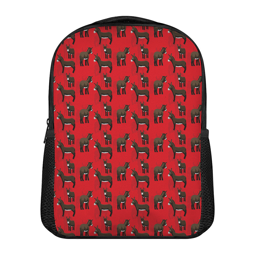 Cartoon Balearic Donkey Pattern Print Casual Backpack
