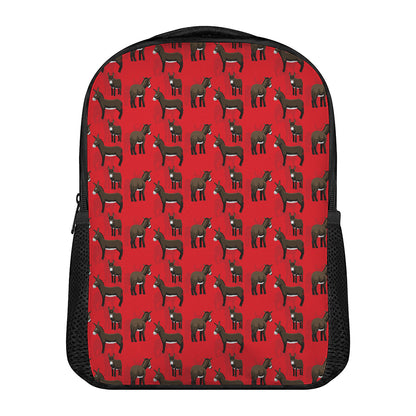 Cartoon Balearic Donkey Pattern Print Casual Backpack