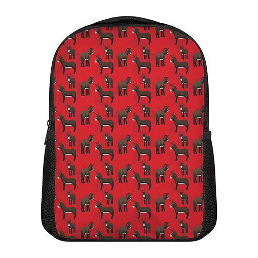 Cartoon Balearic Donkey Pattern Print Casual Backpack