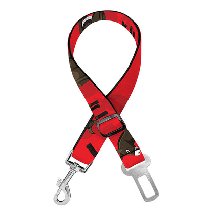Cartoon Balearic Donkey Pattern Print Dog Seat Belt