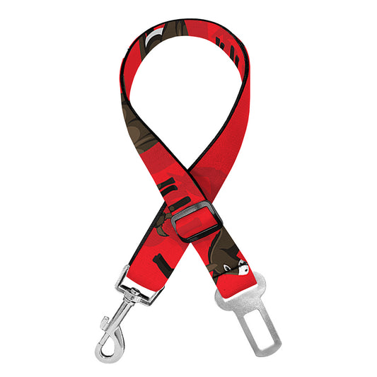 Cartoon Balearic Donkey Pattern Print Dog Seat Belt
