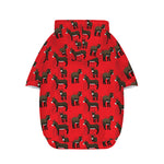 Cartoon Balearic Donkey Pattern Print Dog Zip Up Hoodie