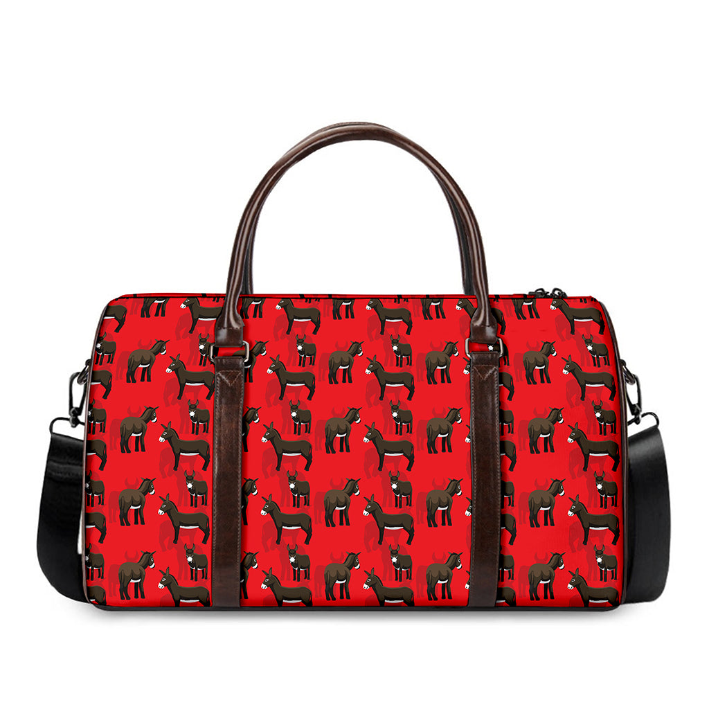 Cartoon Balearic Donkey Pattern Print Duffle Bag