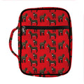 Cartoon Balearic Donkey Pattern Print Front Pocket Bible Bag