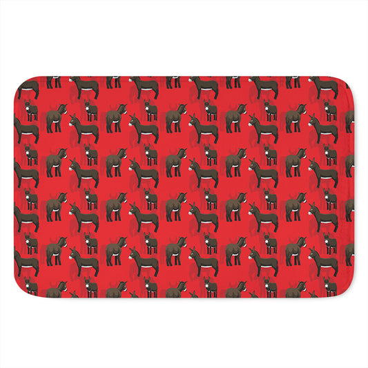 Cartoon Balearic Donkey Pattern Print Indoor Door Mat