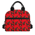 Cartoon Balearic Donkey Pattern Print Insulated Lunch Bag
