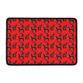 Cartoon Balearic Donkey Pattern Print Kitchen Mat