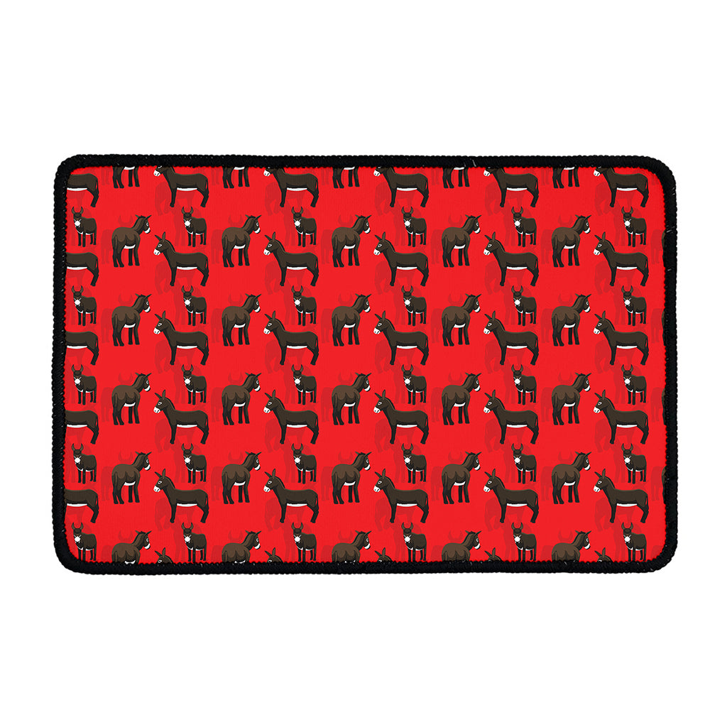 Cartoon Balearic Donkey Pattern Print Kitchen Mat