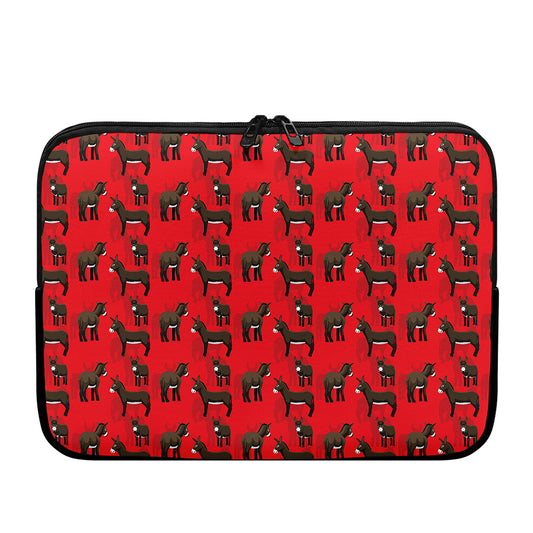 Cartoon Balearic Donkey Pattern Print Laptop Sleeve