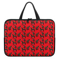 Cartoon Balearic Donkey Pattern Print Laptop Sleeve With Handle
