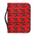 Cartoon Balearic Donkey Pattern Print Leather Bible Cover
