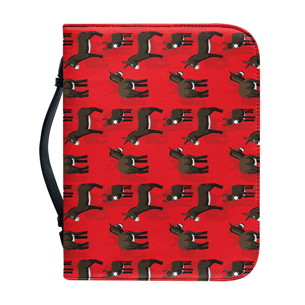 Cartoon Balearic Donkey Pattern Print Leather Bible Cover