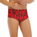 Cartoon Balearic Donkey Pattern Print Men's Briefs
