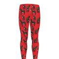 Cartoon Balearic Donkey Pattern Print Men's Leggings