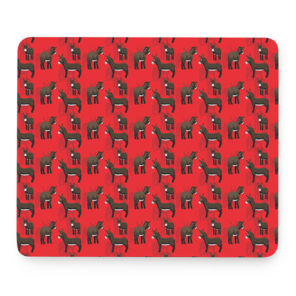Cartoon Balearic Donkey Pattern Print Mouse Pad