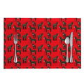 Cartoon Balearic Donkey Pattern Print Placemat