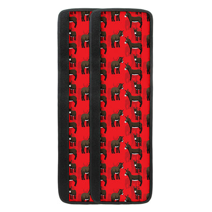 Cartoon Balearic Donkey Pattern Print Refrigerator Handle Covers