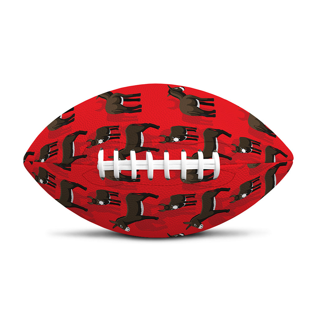 Cartoon Balearic Donkey Pattern Print Rugby Ball