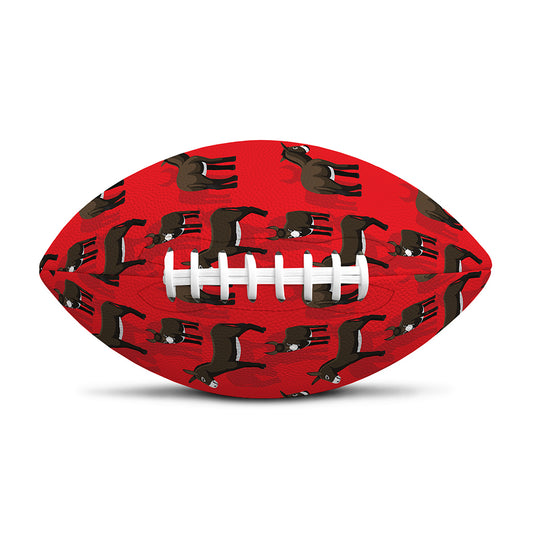 Cartoon Balearic Donkey Pattern Print Rugby Ball