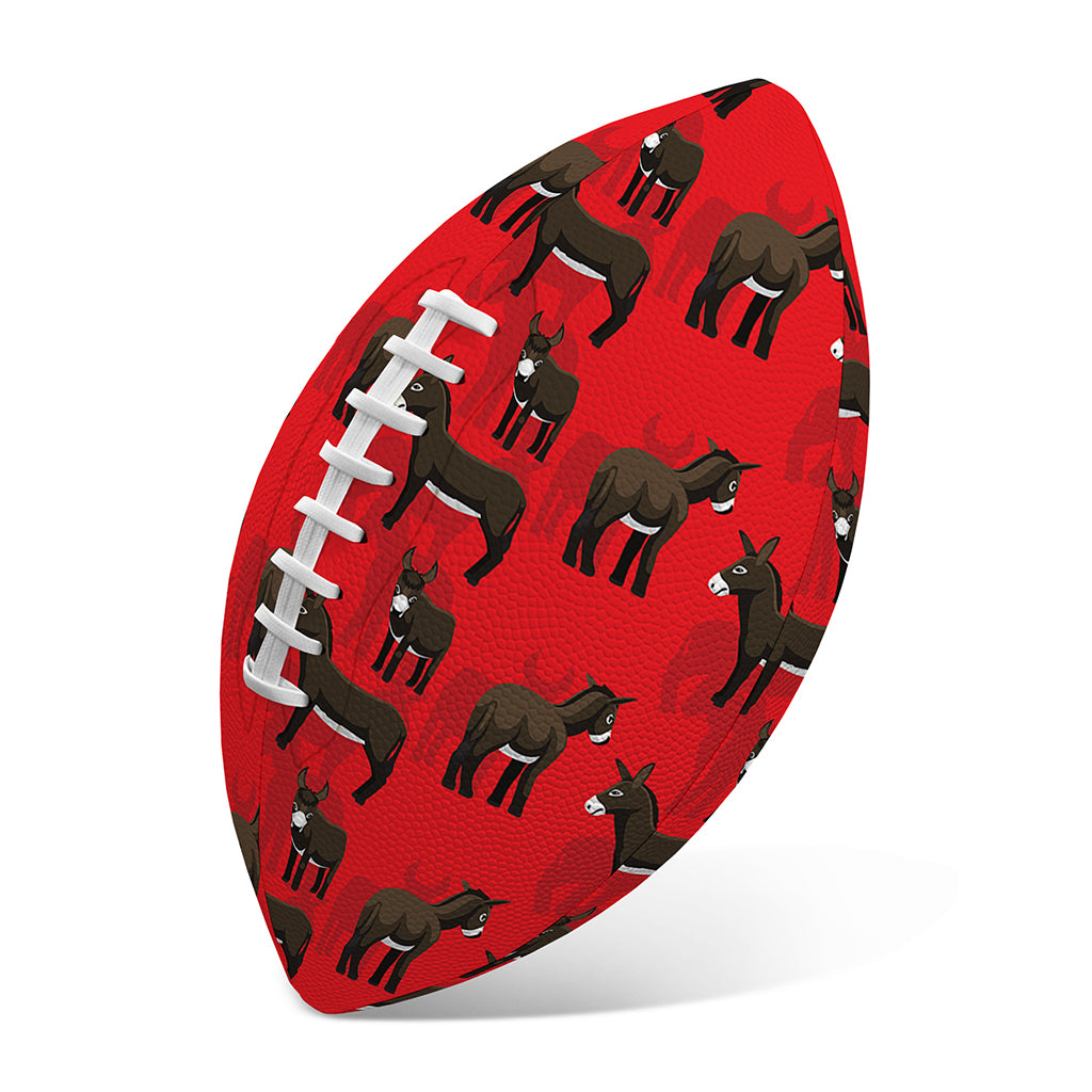 Cartoon Balearic Donkey Pattern Print Rugby Ball