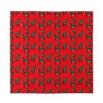 Cartoon Balearic Donkey Pattern Print Silk Bandana