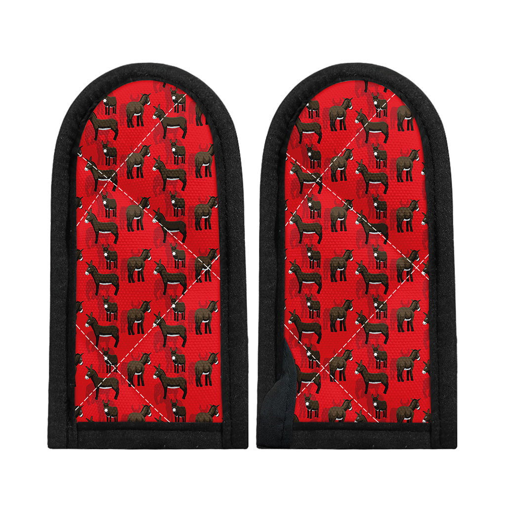 Cartoon Balearic Donkey Pattern Print Skillet Handle Cover