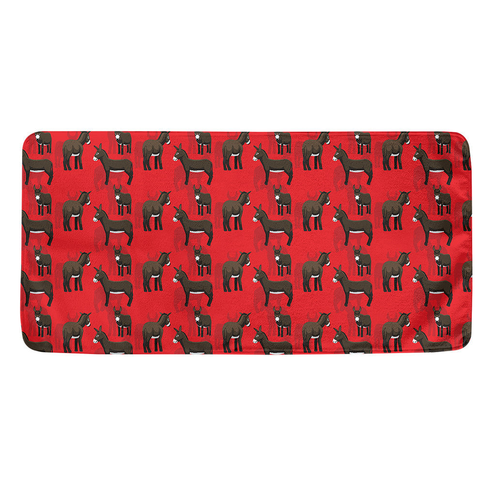 Cartoon Balearic Donkey Pattern Print Towel