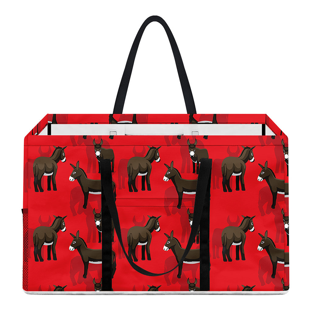 Cartoon Balearic Donkey Pattern Print Utility Tote Bag