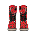 Cartoon Balearic Donkey Pattern Print Winter Boots