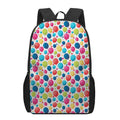 Cartoon Balloon Pattern Print 17 Inch Backpack